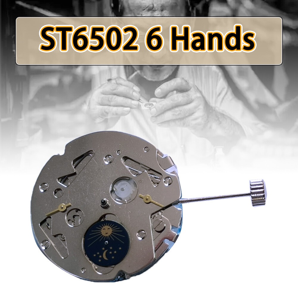 Repair Parts For SEAGULL ST6502 ST6 6 Hands Mechanical Automatic Watch Movement