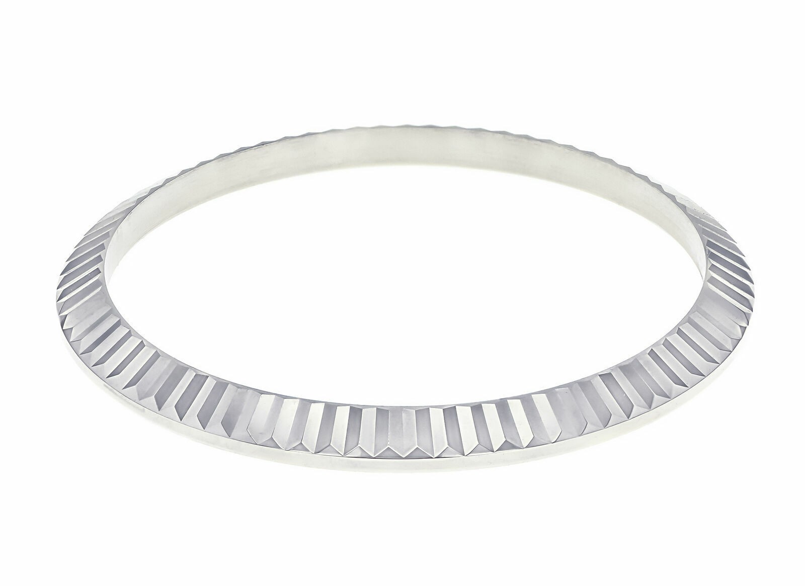 36MM 18KW Gold Fluted Bezel For Rolex 16000, 16014, 16030, 16200, 16220, 16234