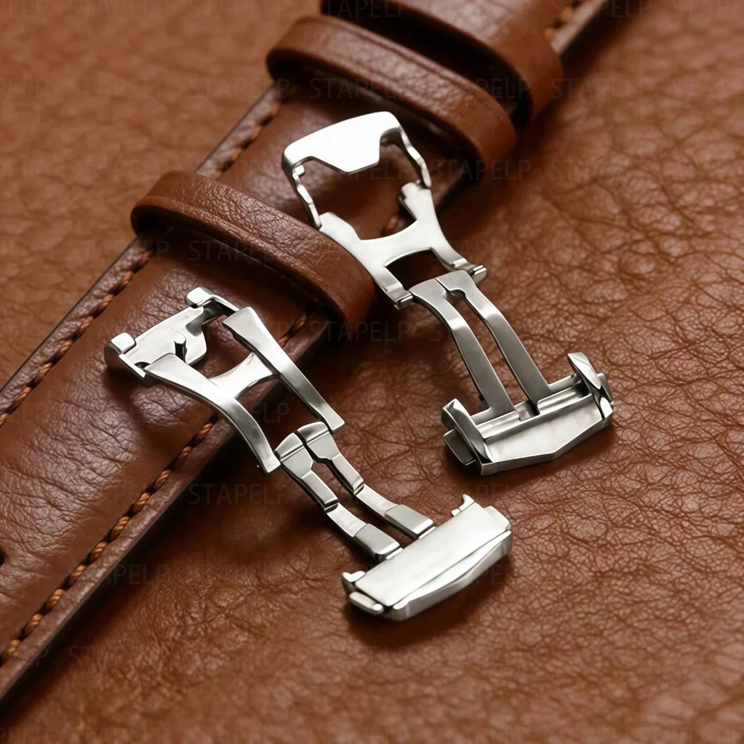 Metal Folding Buckle 18 20 22mm Stainless Steel Brushed Clasp for Omega Watch