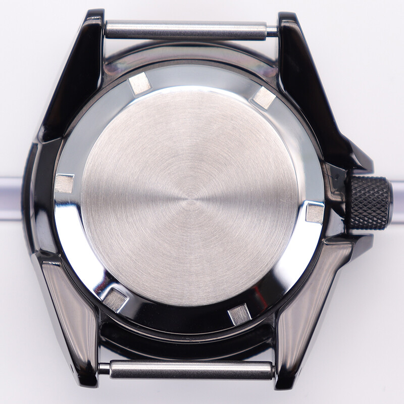 Modified Seiko Samurai 43.8mm Watch Cases Sapphire Glass For Seiko NH35 Movement