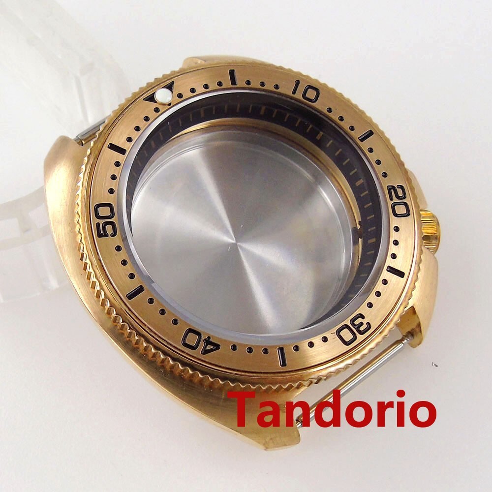 44MM Sapphire Glass Fit NH34 NH35A NH36A Automatic Solid Bronze Men’s Watch Case