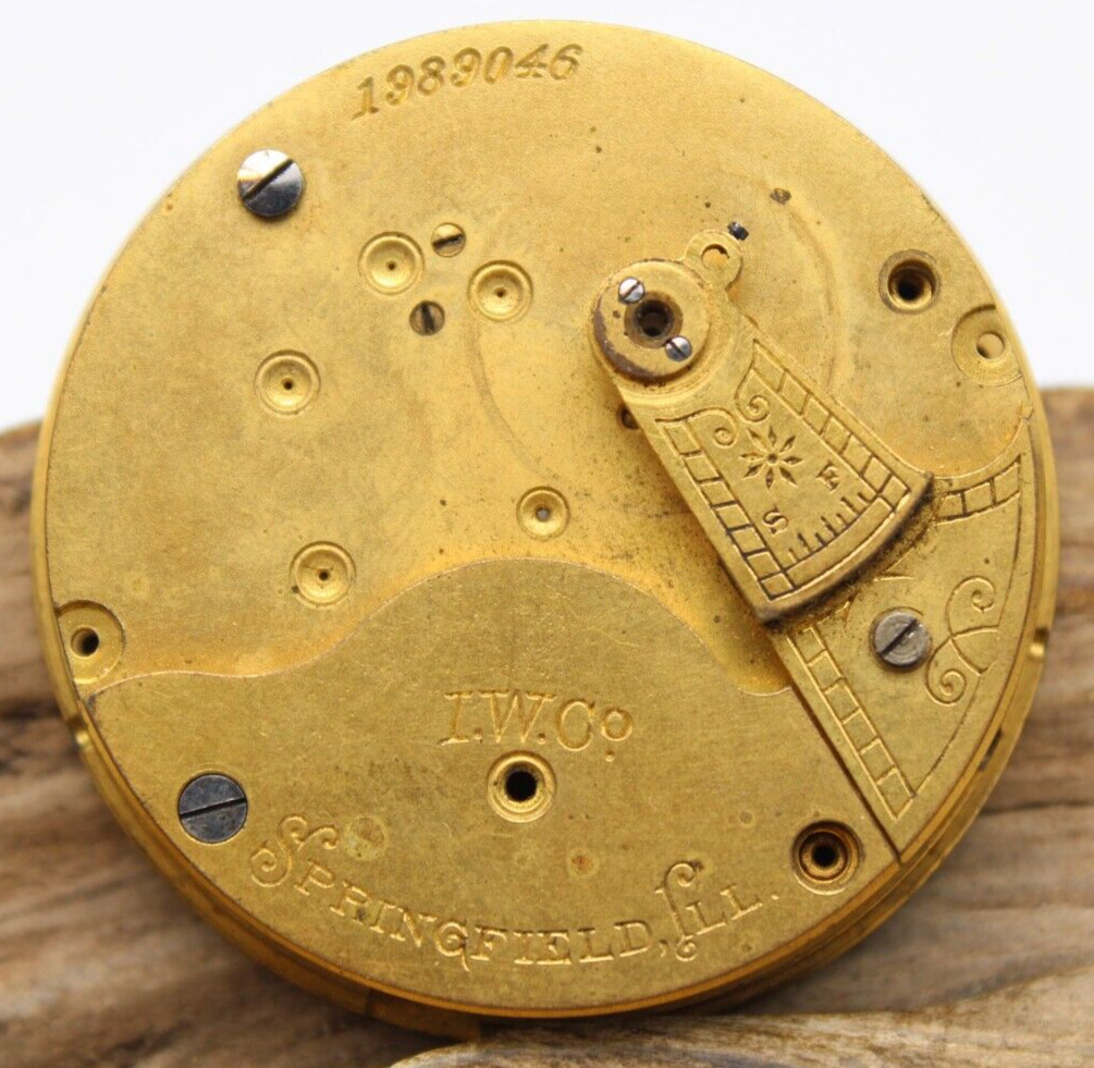 I.W. CO. 1989046 POCKET WATCH MOVEMENT GRADE: I.W.C. 18s 7j FOR REPAIR (TS2)