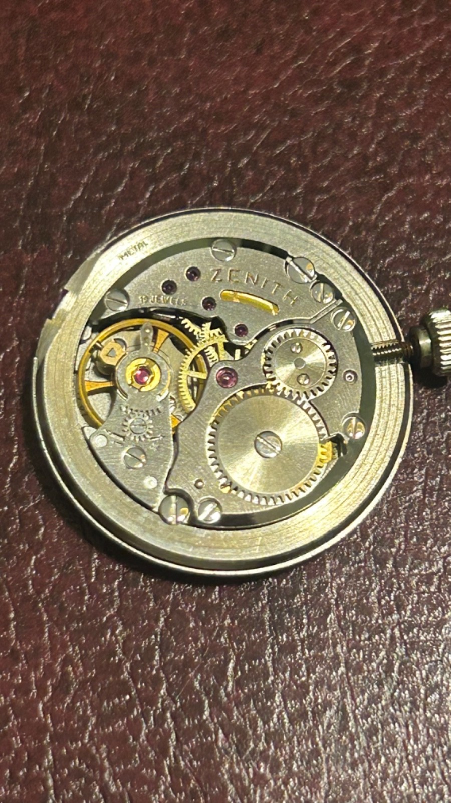 Original Zenith Movement, Dial & Hands, Original Crown