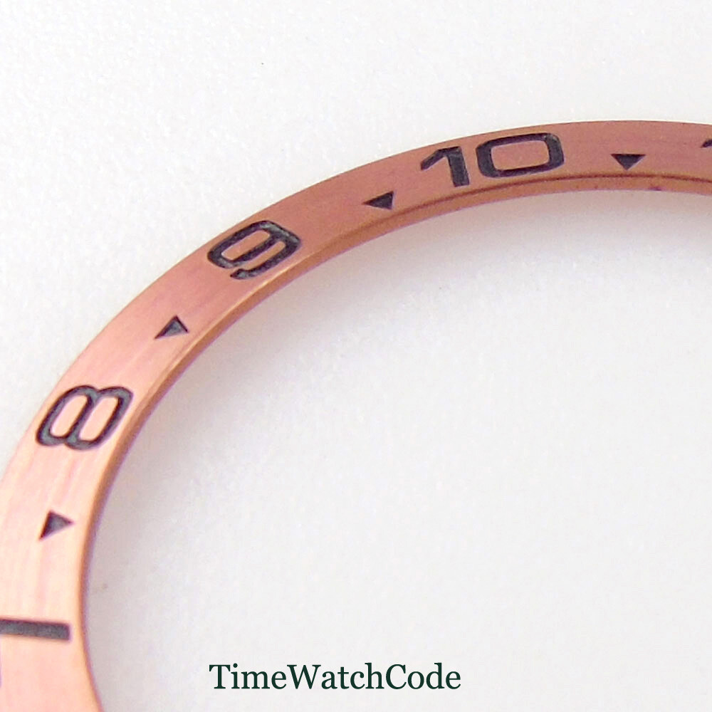 38mm Sloped Bezel Insert Aluminum Alloy Watch Ring Fit 40mm Watch 12/24 Hours