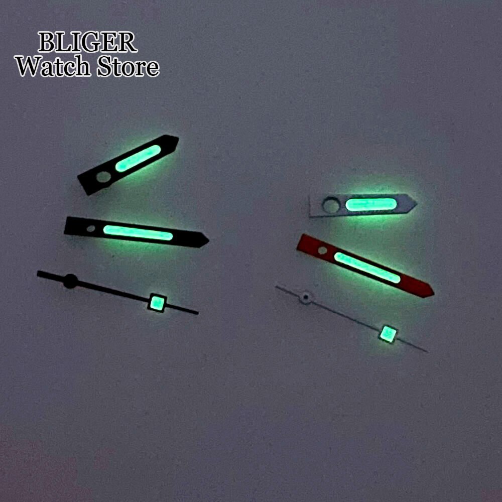 Luminous Black Orange Watch Hand Needles fit NH35A NH36A 7S26 ETA 2824 PT5000