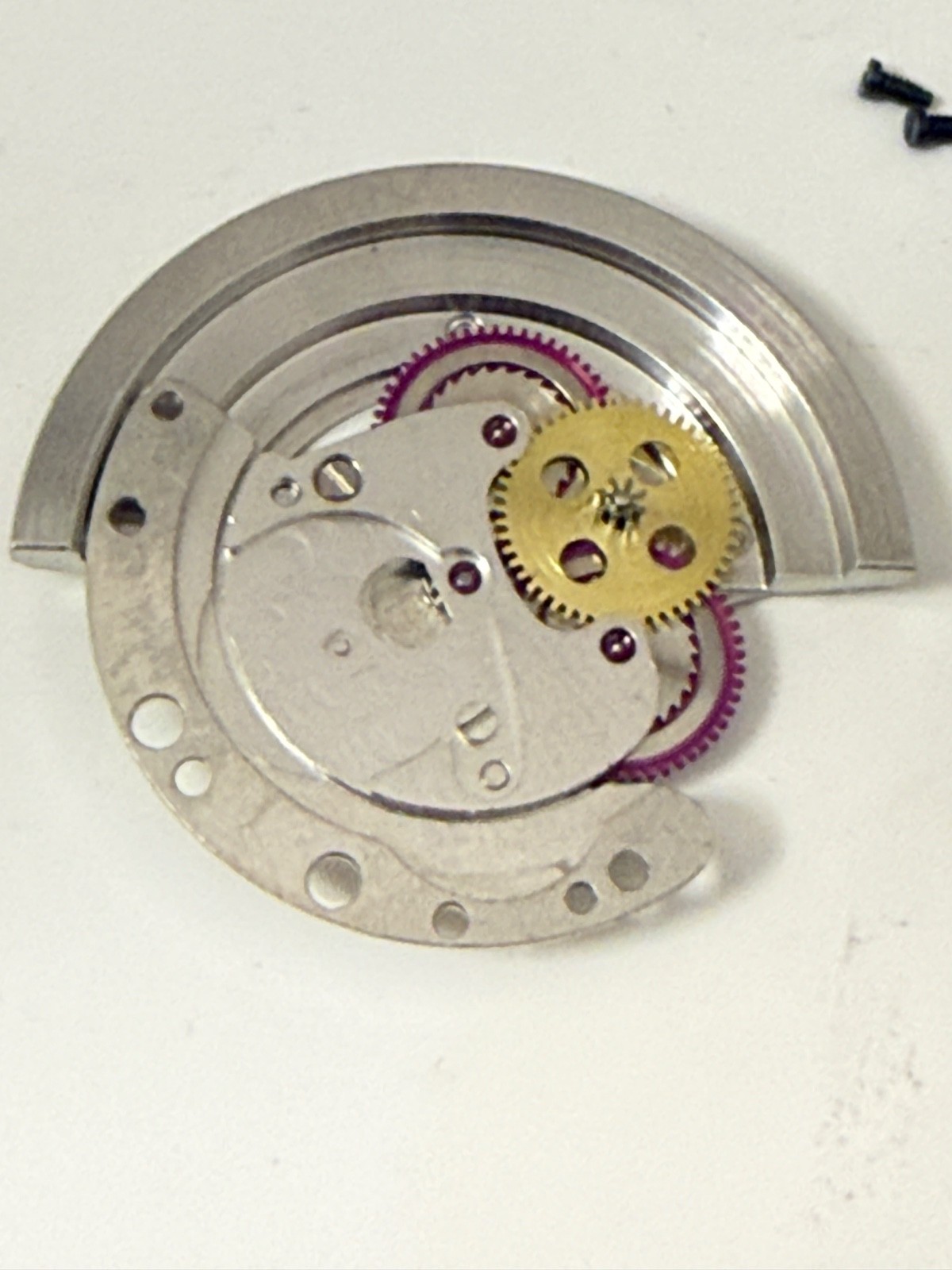 Genuine Vintage Rolex Cal 1556 Rotor Automatic bridge Complete perfect + screw