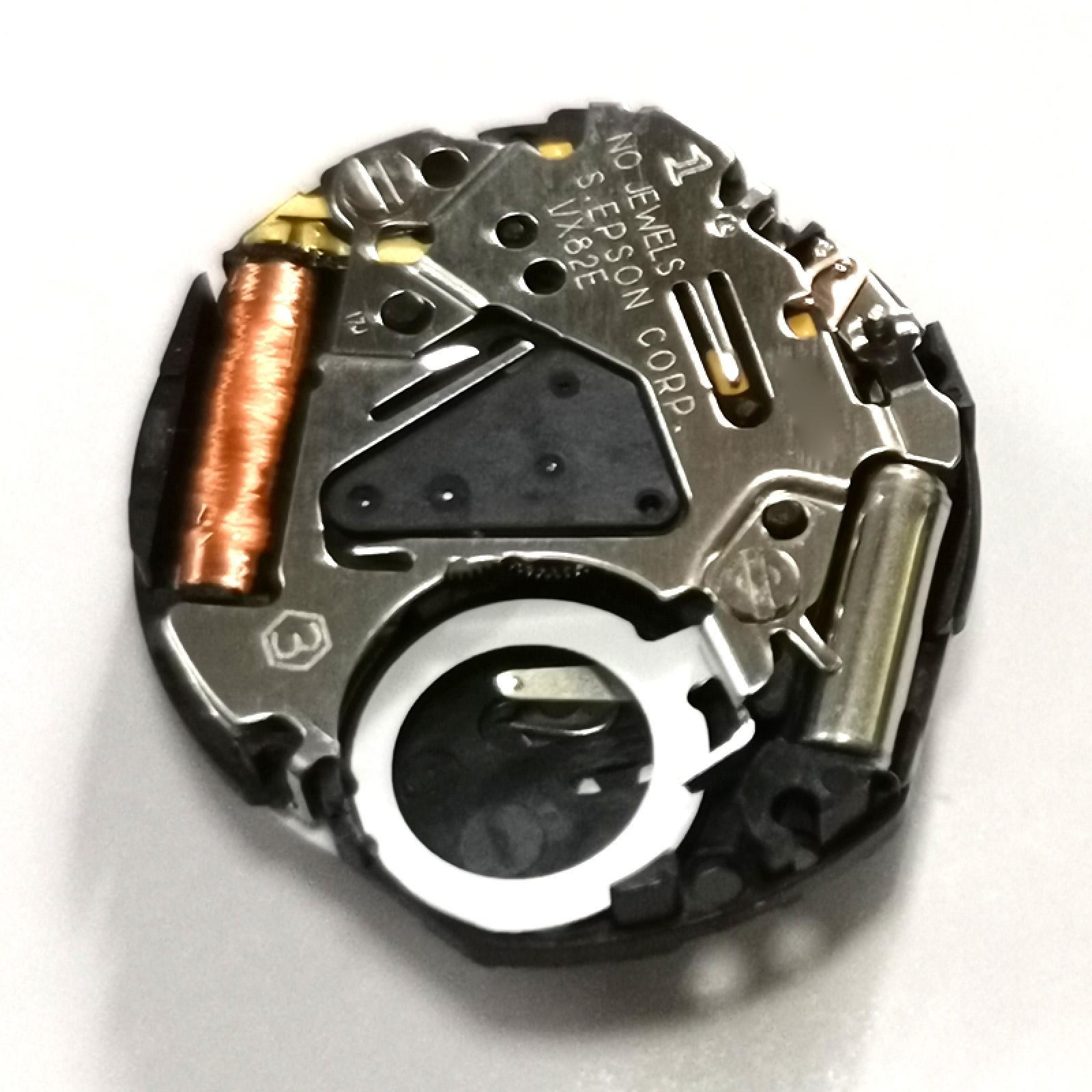3-Hands Date at 3 Quartz Watch Movement w/ battery For Japan VX82 VX82E Repair