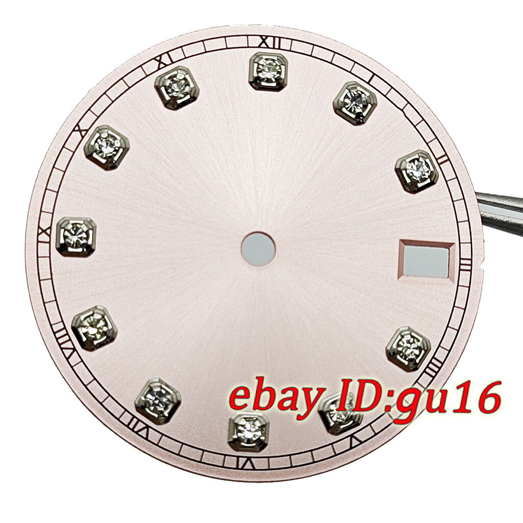 28.5mm Date Window Sterile Dial Diamonds fit NH35 Automatic movement Accessories