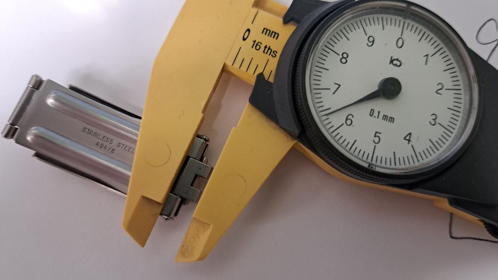 Tag Heuer clasp buckle S/S, approx 18.6mm diameter of pin/clasp