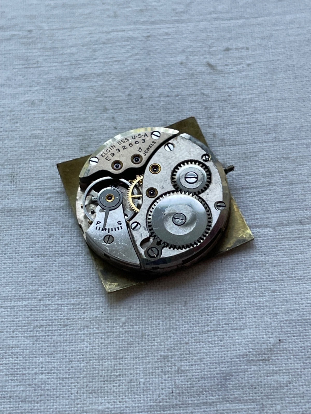 Elgin de luxe 555 – movement for mens watch AS IS, lot1407