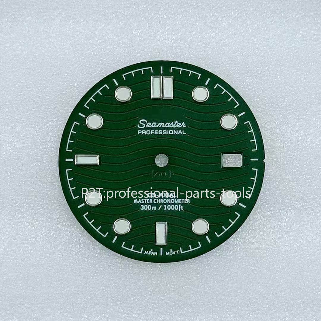 DIY 31mm Luminous Watch Dial Suitable for NH35 Movement Seamaster 300 Watch Face