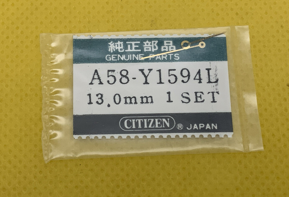 CITIZEN A58-Y1594L 13.0mm One Hour And One Minute Hand. Sealed NOS