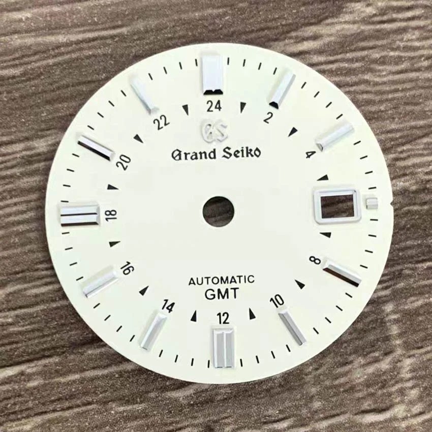 31MM Black Blue Green Watch Dial No Luminous for NH34 Movement
