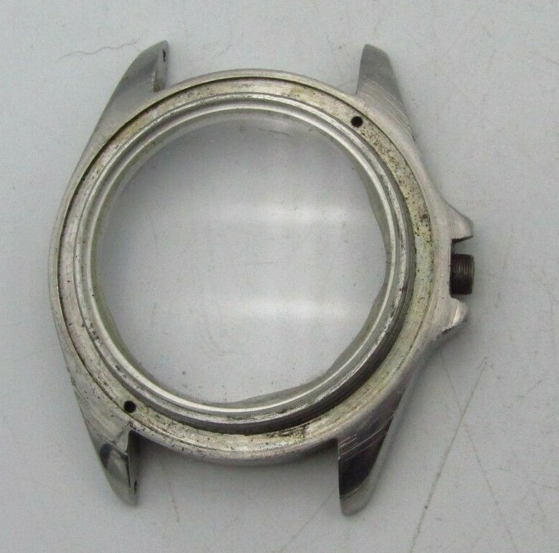 SEIKO DIVER’S WATCH CASE w/ CRYSTAL WATCH PARTS FOR REPAIR ONLY P&R w11