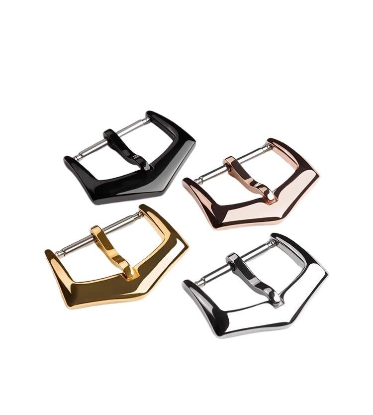 Metal Buckle for Patek Philippe 16mm 18mm Clasp Leather Nylon Strap Silver Steel
