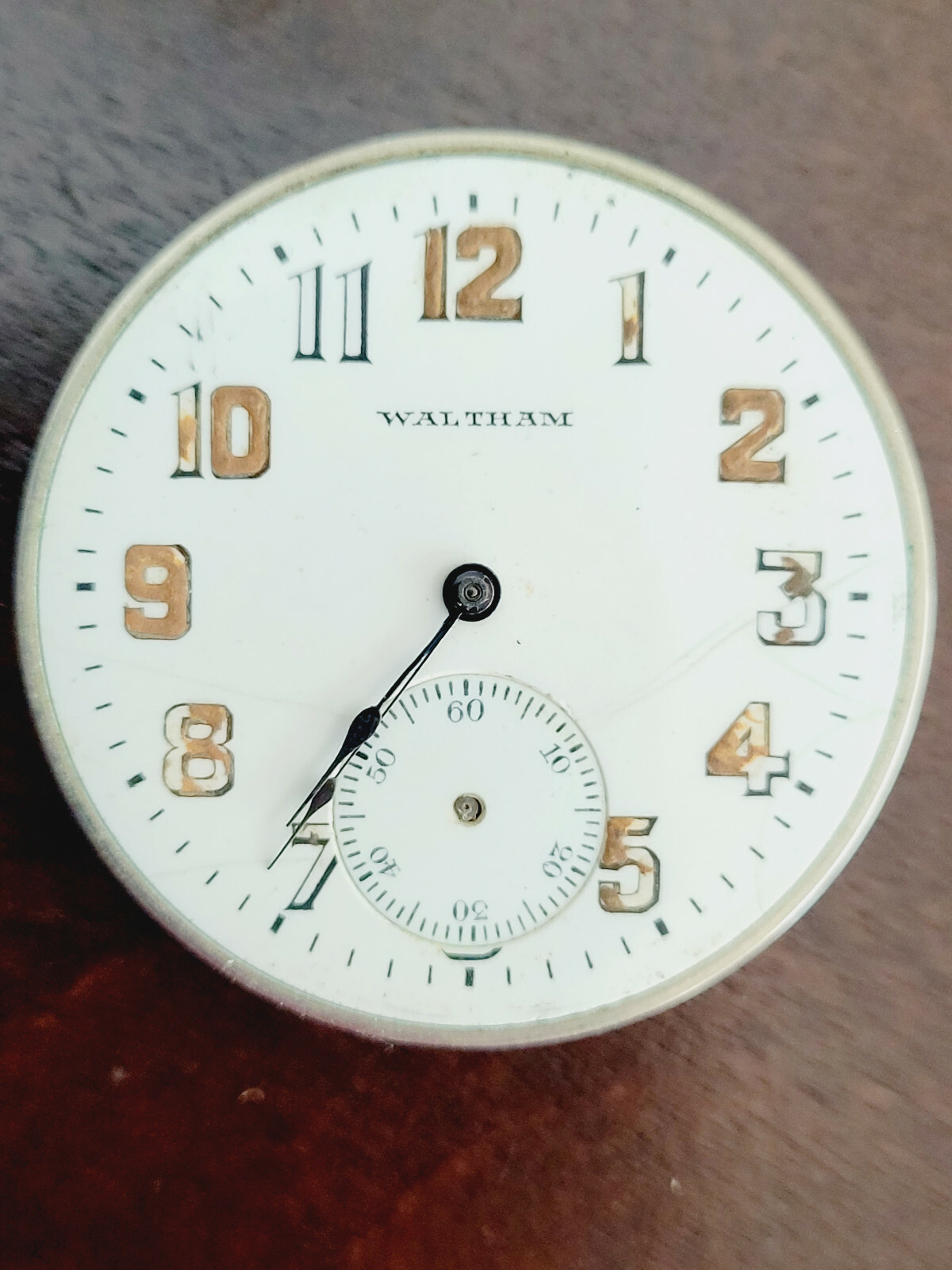 VINTAGE WALTHAM 12 SIZE POCKET WATCH MOVEMENT GRADE 235 MODEL 1894 KEEPING TIME