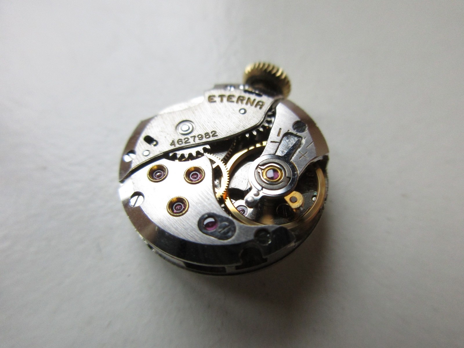 Eterna cal. 1418U Swiss watch movement & dial – running