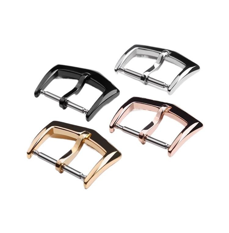 Metal Buckle for Patek Philippe 16mm 18mm Clasp Leather Nylon Strap Silver Steel
