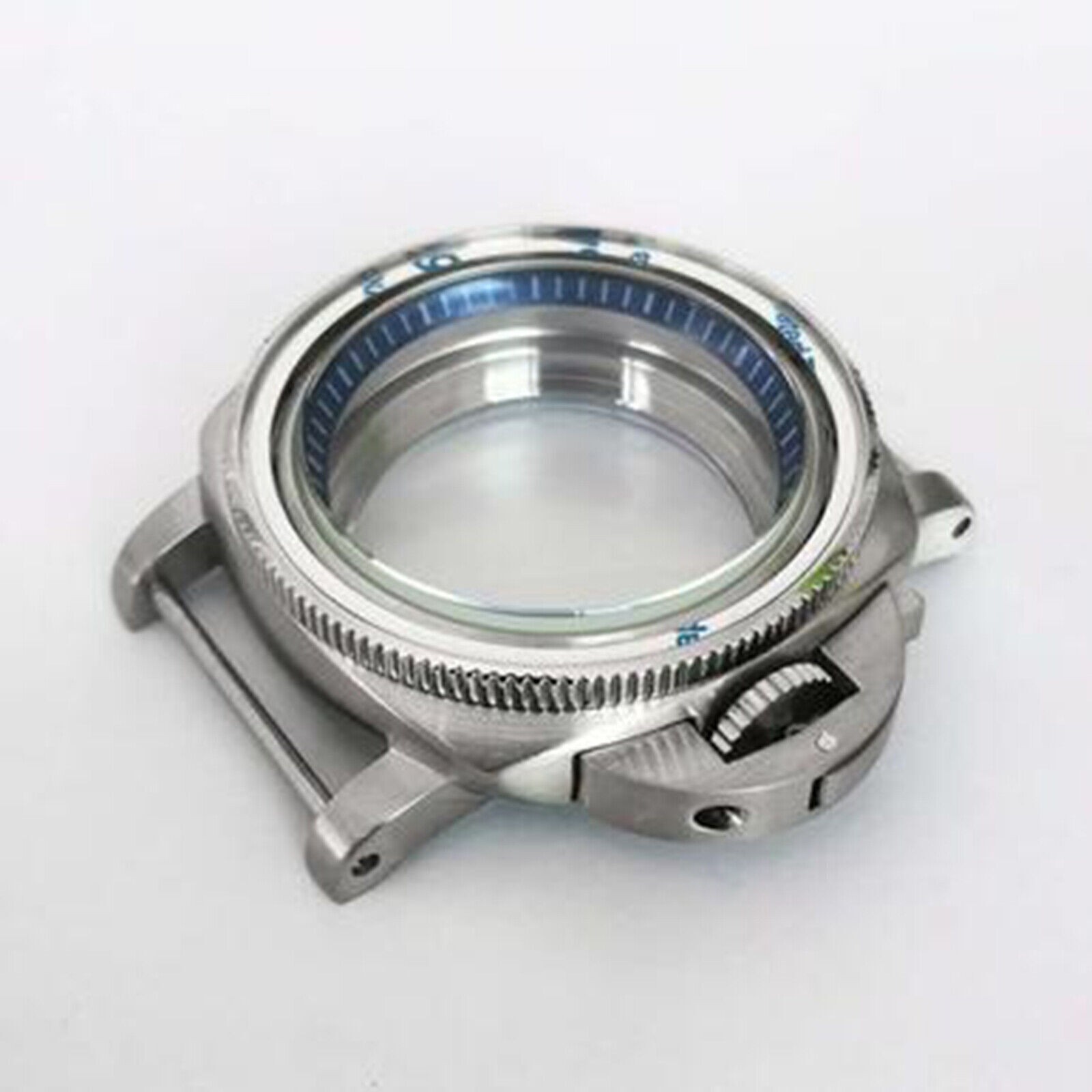 316L Stainless Steel Watch Case Bezel Dark Blue Inner Ring Modified Kit for NH35