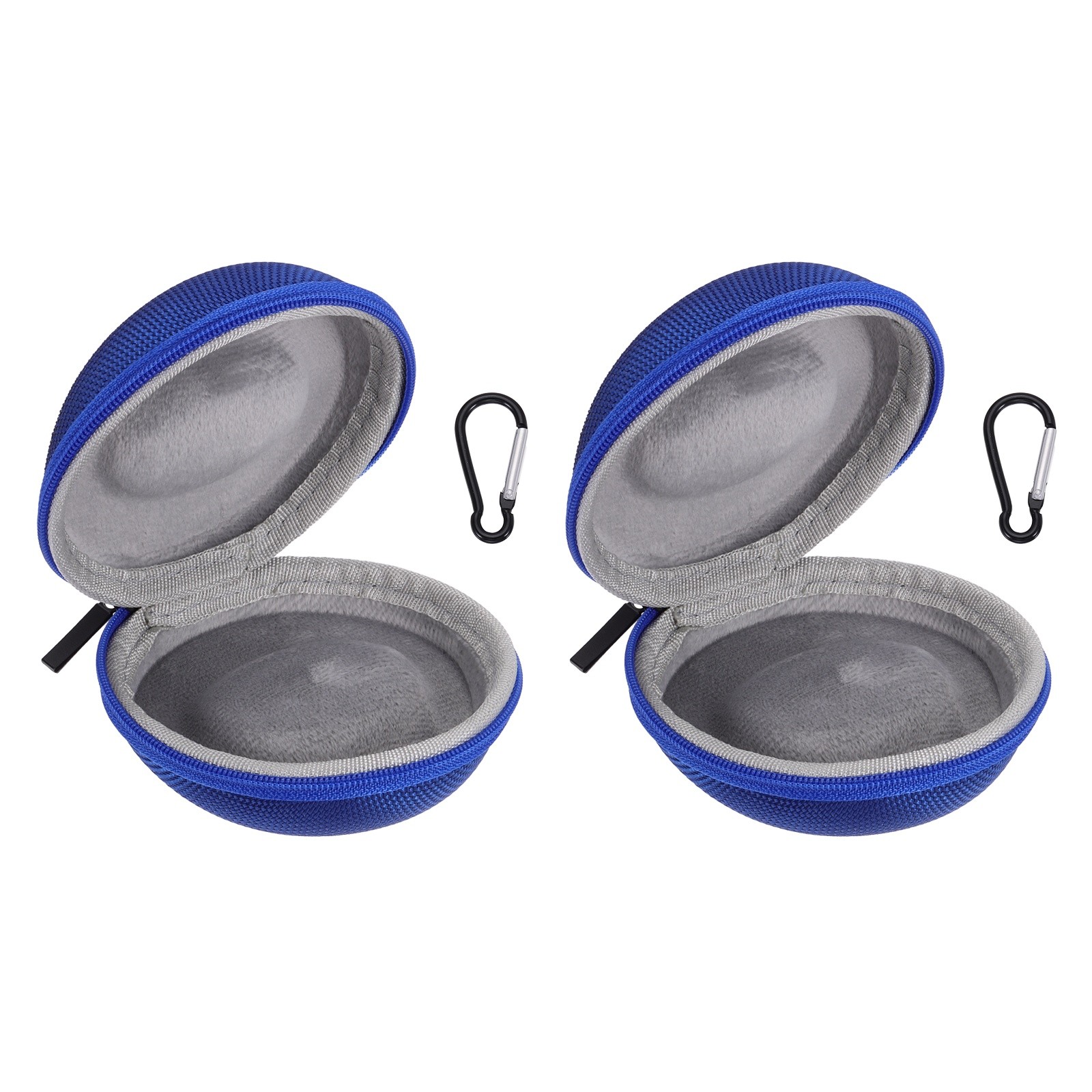 2pcs Watch Travel Case 1 Slot Watch Storage Box Up to 50mm / 2 Inch, Blue