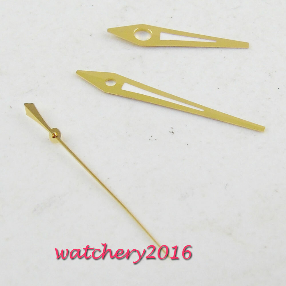 Yellow golden plated watch hands for eta 2824 2836 automatic movement