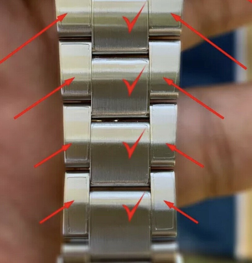For-Rolex Submariner 41mm HD CLR Protectors Clasp CaseSides Oyster Links x2
