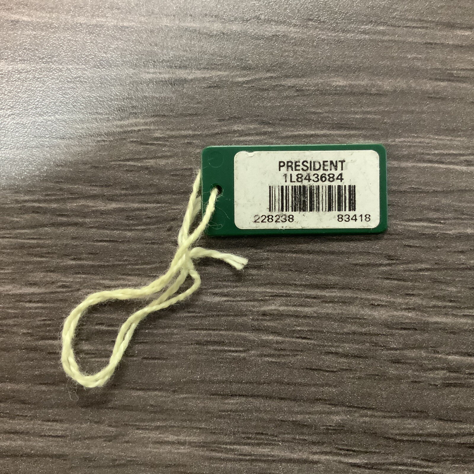 ROLEX VINTAGE GREEN SERIAL HANG TAG FOR 40MM DAY-DATE PRESIDENT 228238
