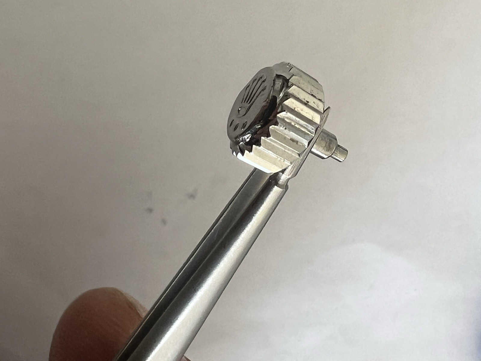 Genuine Rolex 803 Crown 8mm Steel for Submariner / Yacht-Master II #5