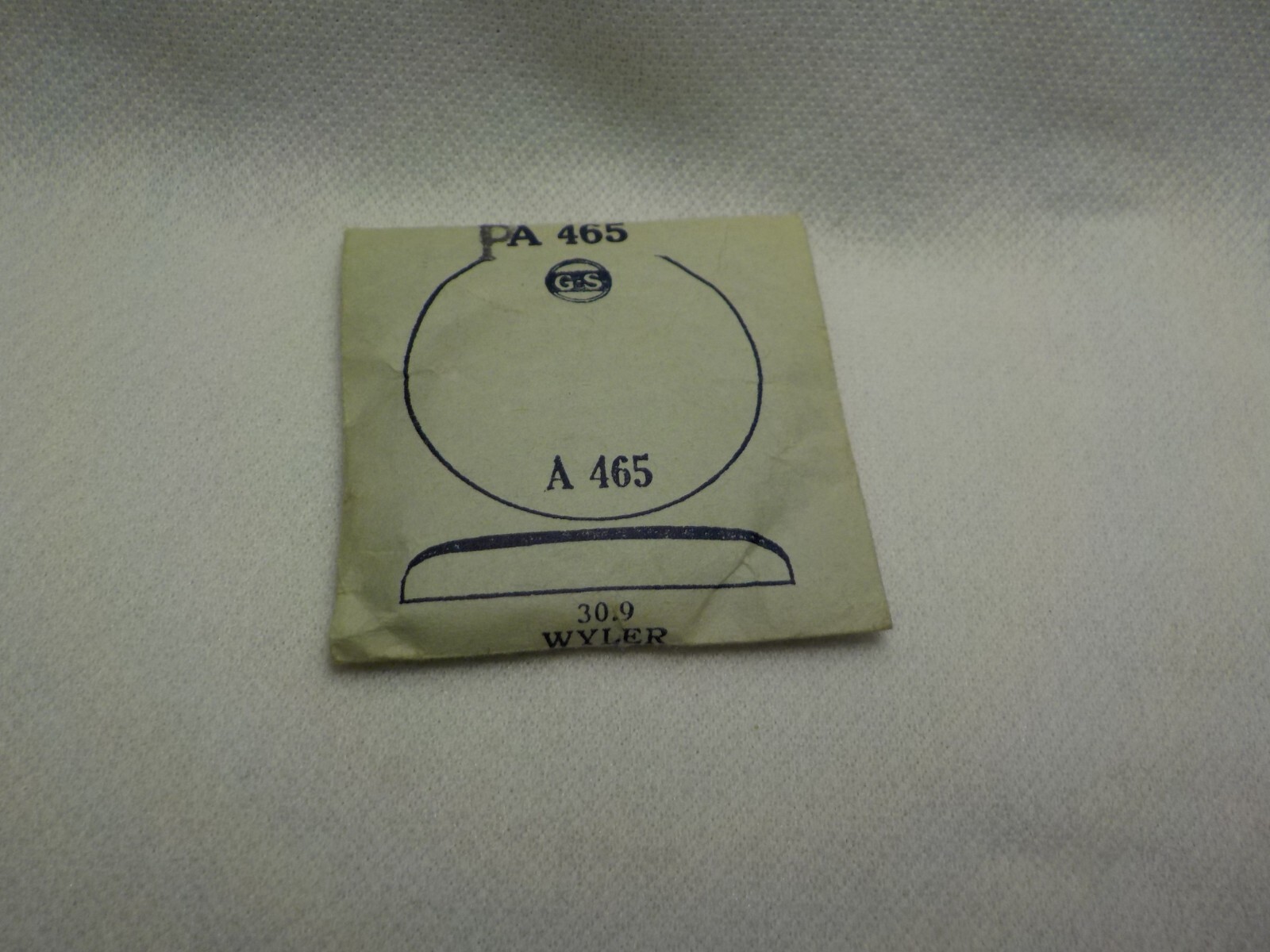 WYLER ROUND WATCH CRYSTAL REPLACEMENT PART 30.9MM WATCHMAKER GS FLEXO PA465 #138