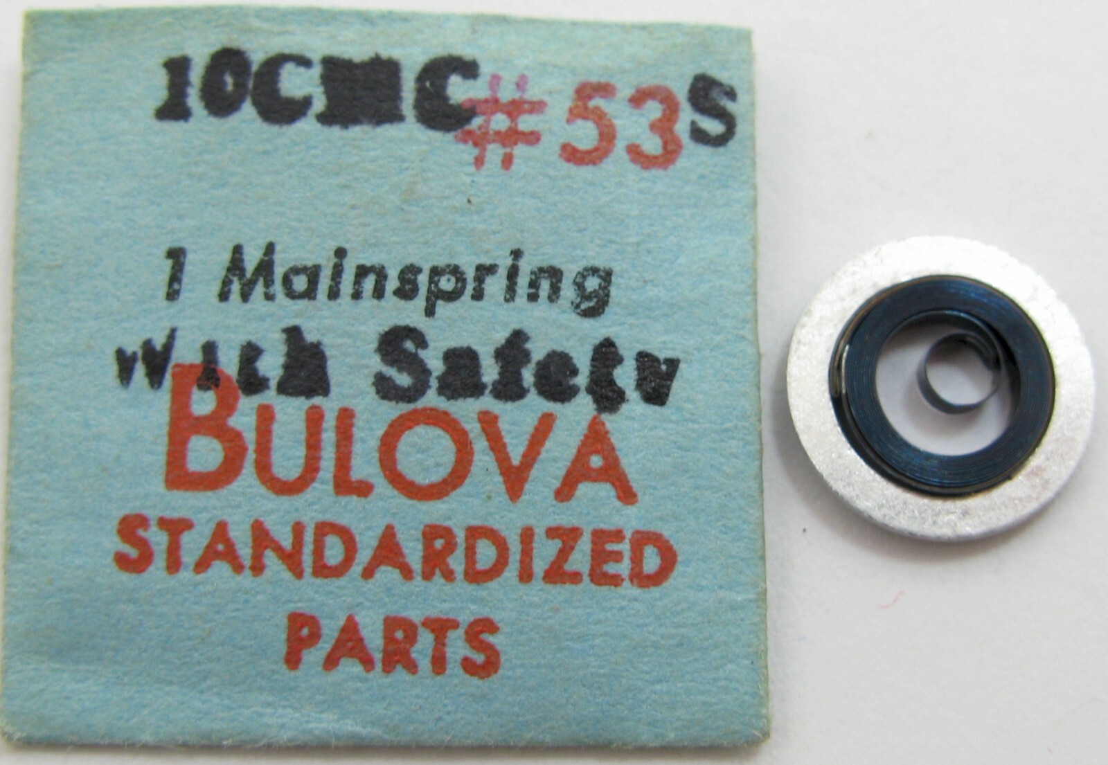 Watch part for Automatic Bulova 10CMC mainspring #771 * blue alloy *