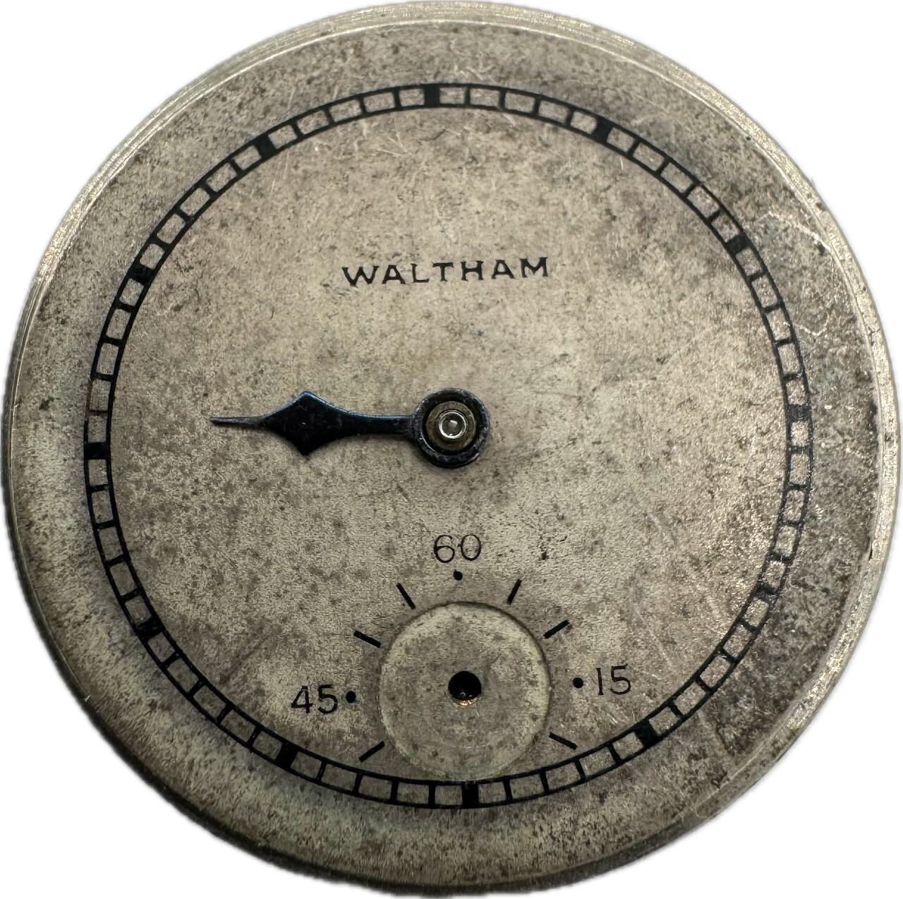 Vintage 6/0 Size Waltham Ruby Mechanical Men’s Wristwatch Movement for Parts