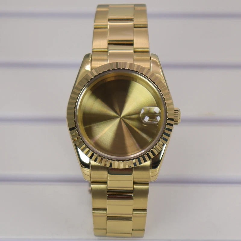 36/39mm Watch Cases Set Sapphire Glass For NH35 NH36 NH34 NH70 8215 Datejust