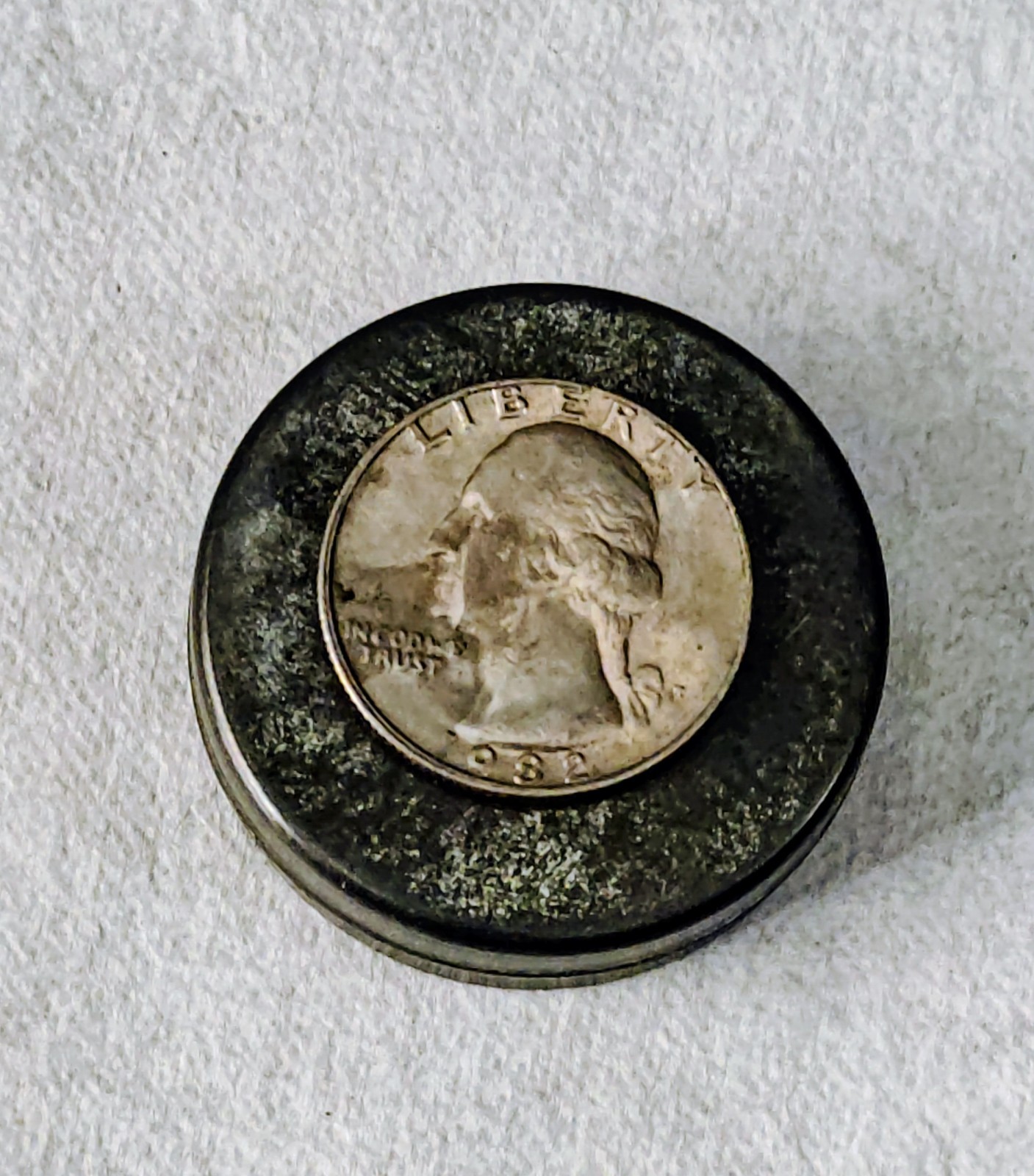Vintage Watch Parts Including Bulova In A Small Metal Tin Can Approx 13 X 38mm