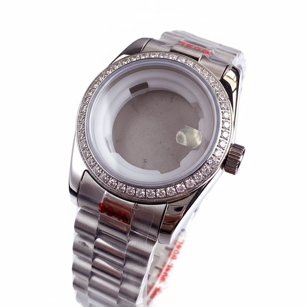 31MM Sapphire Crystal diamond Watch Case Fit NH05A NH06A Ladies’ watch case