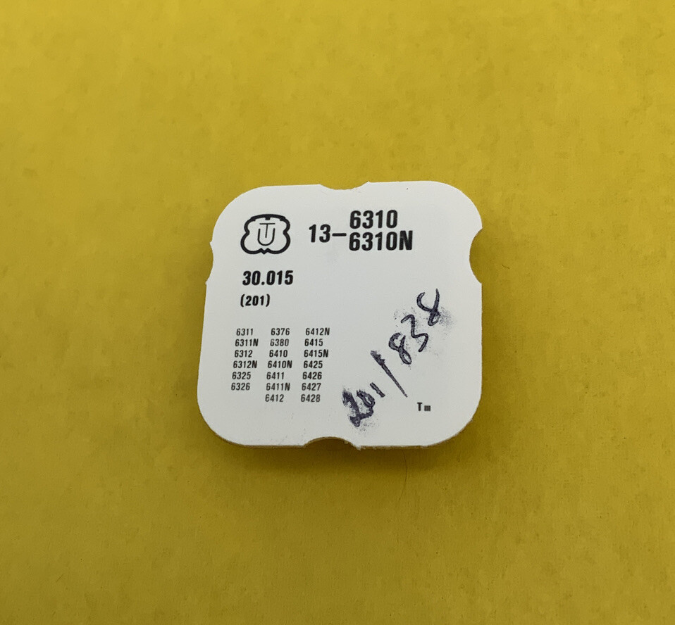 Unitas 6310 Watch Part #201 Center Wheel. New Old Stock (838)