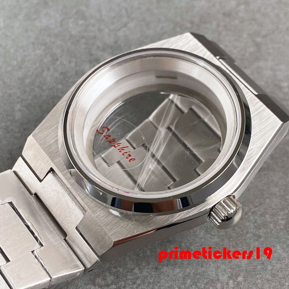 Sapphire 40mm NH35 Watch Case Band+Inner Ring Fit for Prx Super Player Mod Parts