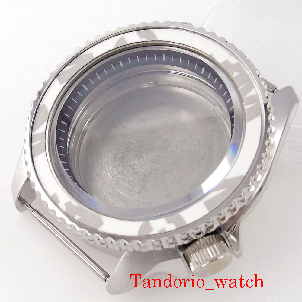 42mm Fit NH35A NH36A SKX007 Watch Case Sapphire Glass Fit 3.8 Crown Blue Chapter