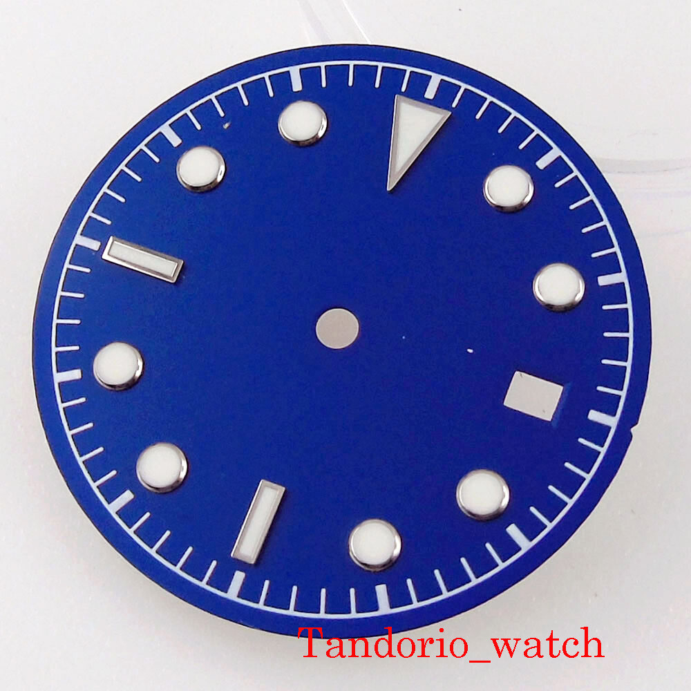 30.5mm Black Blue Green Watch Dial For NH35 NH36 MIYOTA 8215 821A 8205 Movement