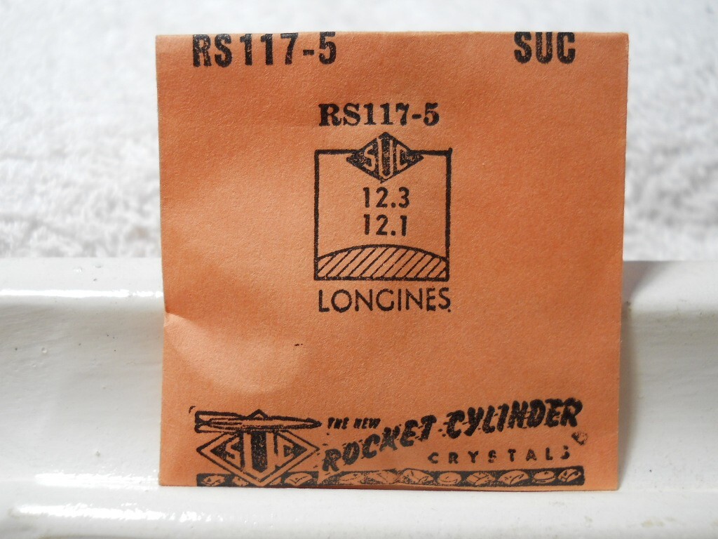 SUC RS117-5 Watch Crystal For Longines – 12.3 x 12.1 mm – Replacement / Repair