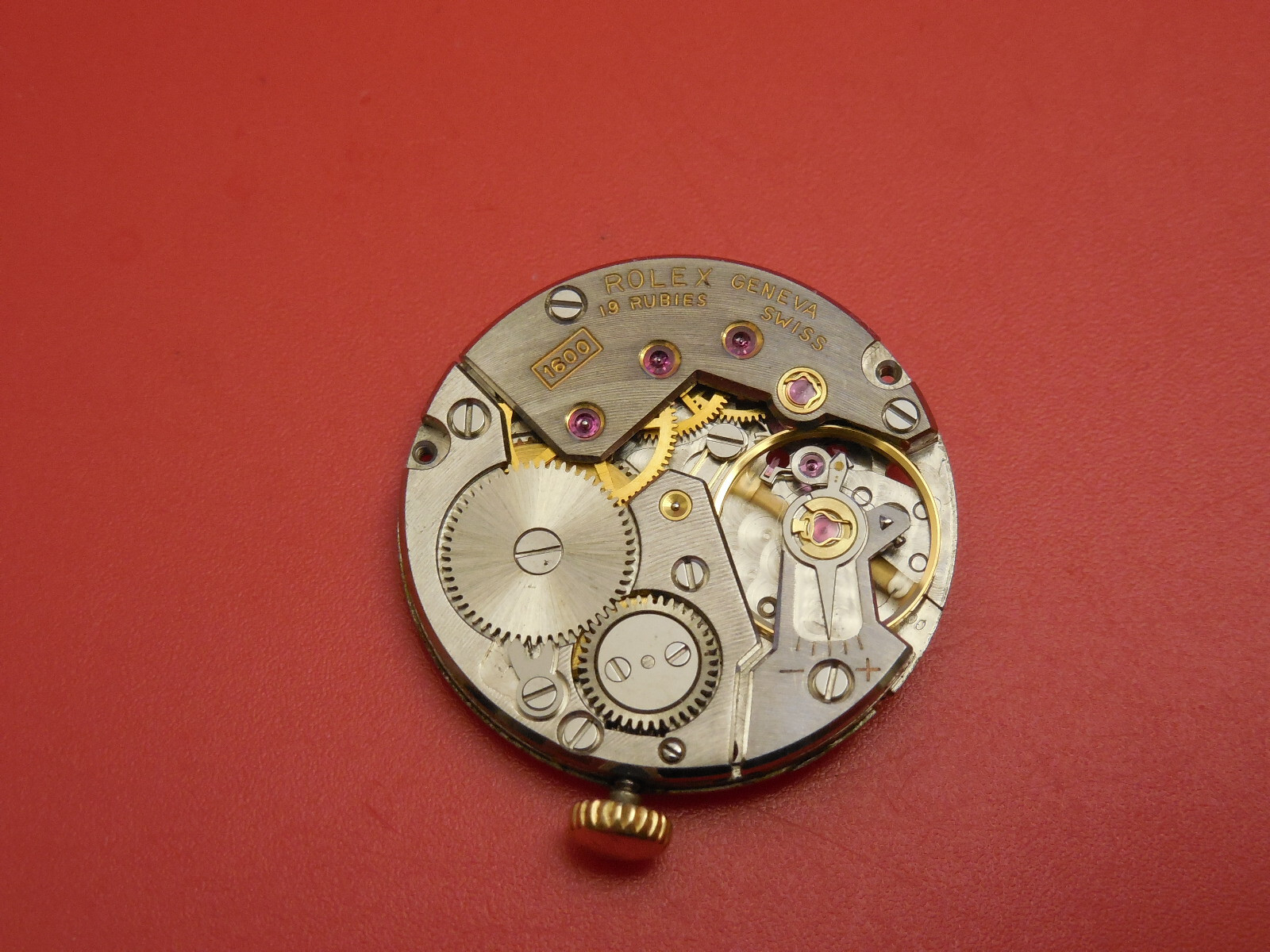 GENUINE ROLEX 1600 19 JEWEL MECHANICAL HAND WIND MANUAL MOVEMENT