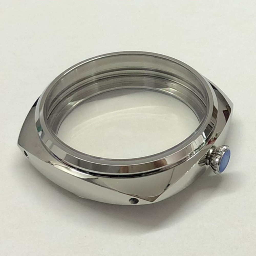 47mm 316L Steel Watch Case For ETA6497 6498 Seagull ST3600 3621 Watch Movement K