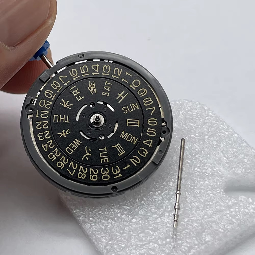 Japan Genuine NH36A Movement Golden Disc/Datewheel Crown at 3.0/3.8 Mod Replacem