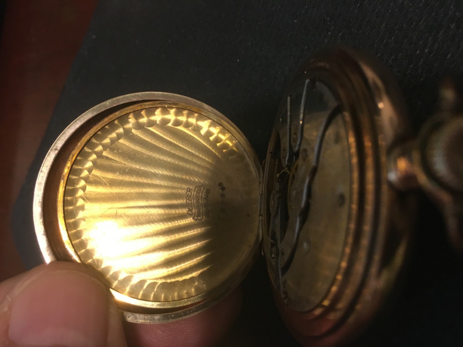 VINTAGE HAMPDEN GEN STARK 15 JEWEL H/C RUNNING