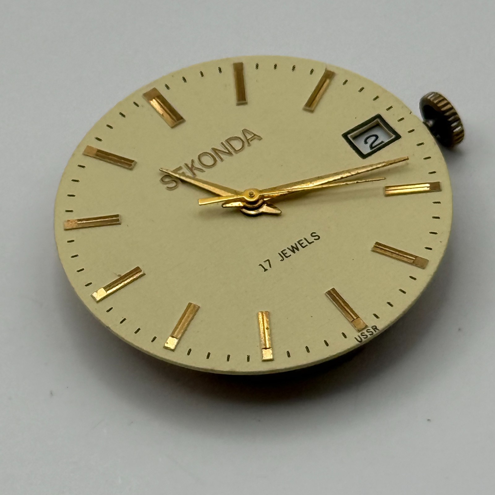 Poljot 2614.2H Watch Movement Sekonda Soviet 17 Jewels Parts Repair 26.4mm