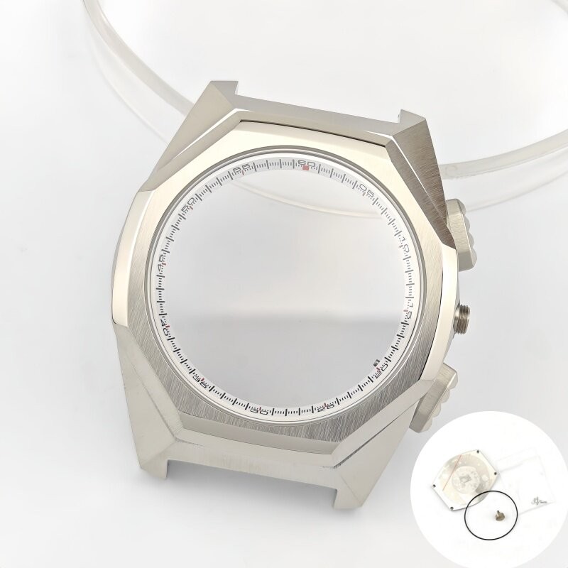44.5mm VK64 VK63 Watch Case dial For GS Multi Function Sports Chronograph Parts