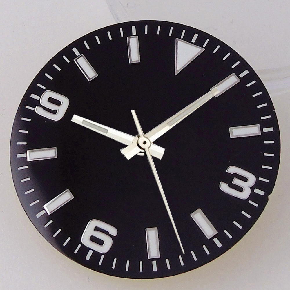 29mm Orange Blue Black Dial Fit Japan NH35A NH36A ETA 2824 2836 8215 mens watch