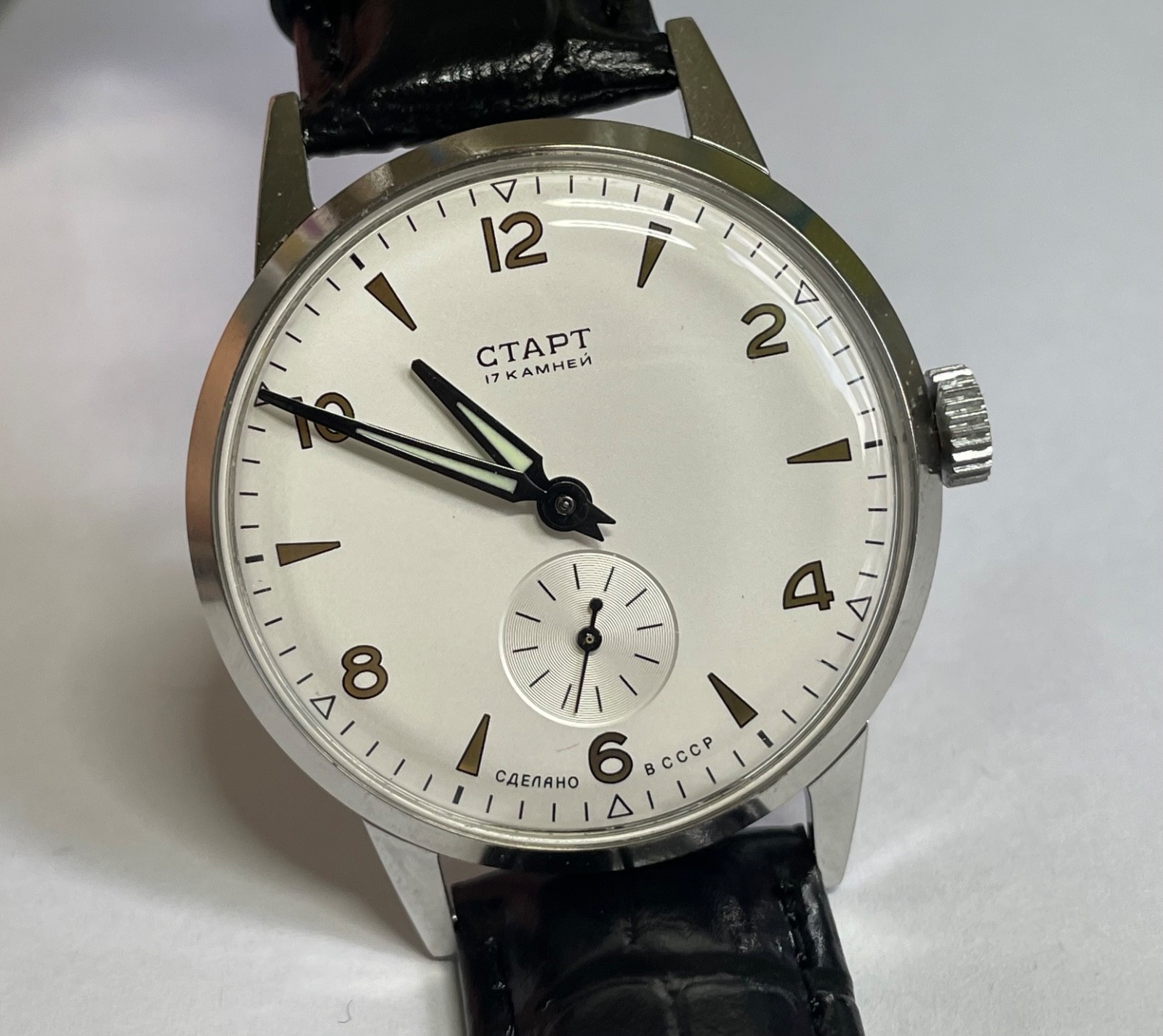 START WRISTWATCH 17 JEWELS Very rare vintage mechanism 3 kv 57 years