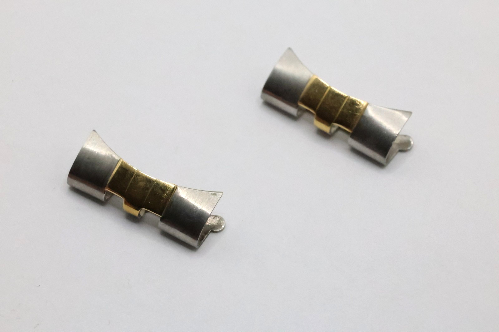 Authentic 455 Rolex 20mm End Links Yellow Gold & Stainless Steel #179