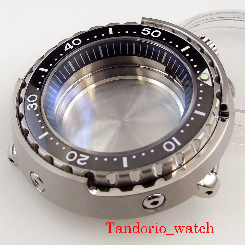 47mm Watch Case 20ATM Diver Fit NH35A Skx007 SBBN031 Sapphire Crystal