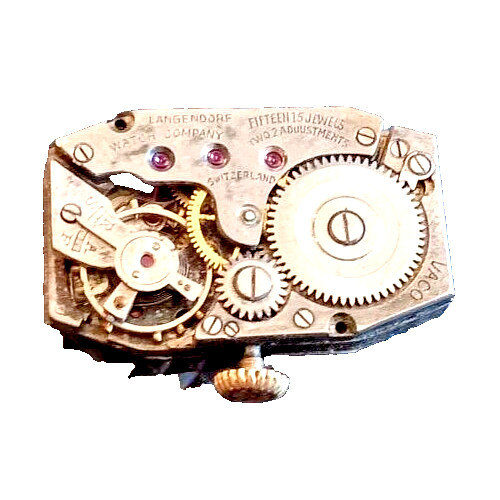 Langendorf Watch Movement Art Deco 15 Jewels VACO watch parts